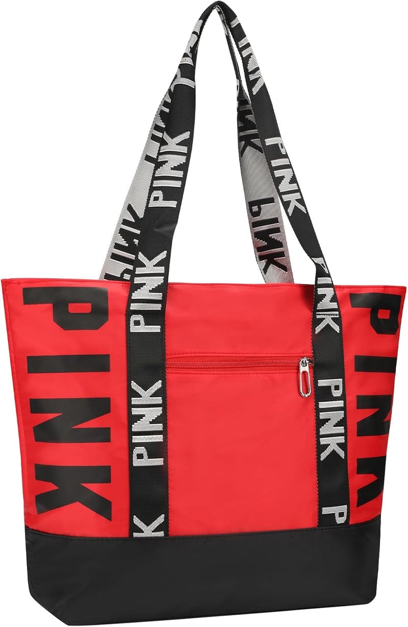 MOPERIL Travel Tote Bags for Women, Waterproof Beach Bag Spend the Night Bags for Women, Travel & Overnight Bag - Image 1